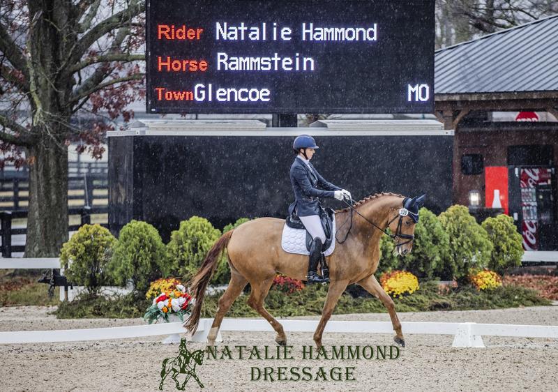 Natalie and Rufus at the 2022 US Dressage Finals