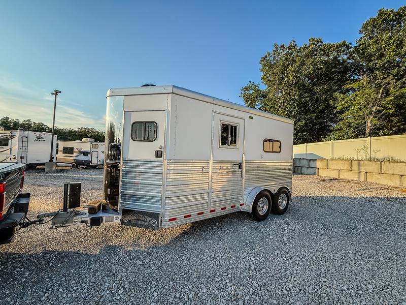 Left side of the trailer